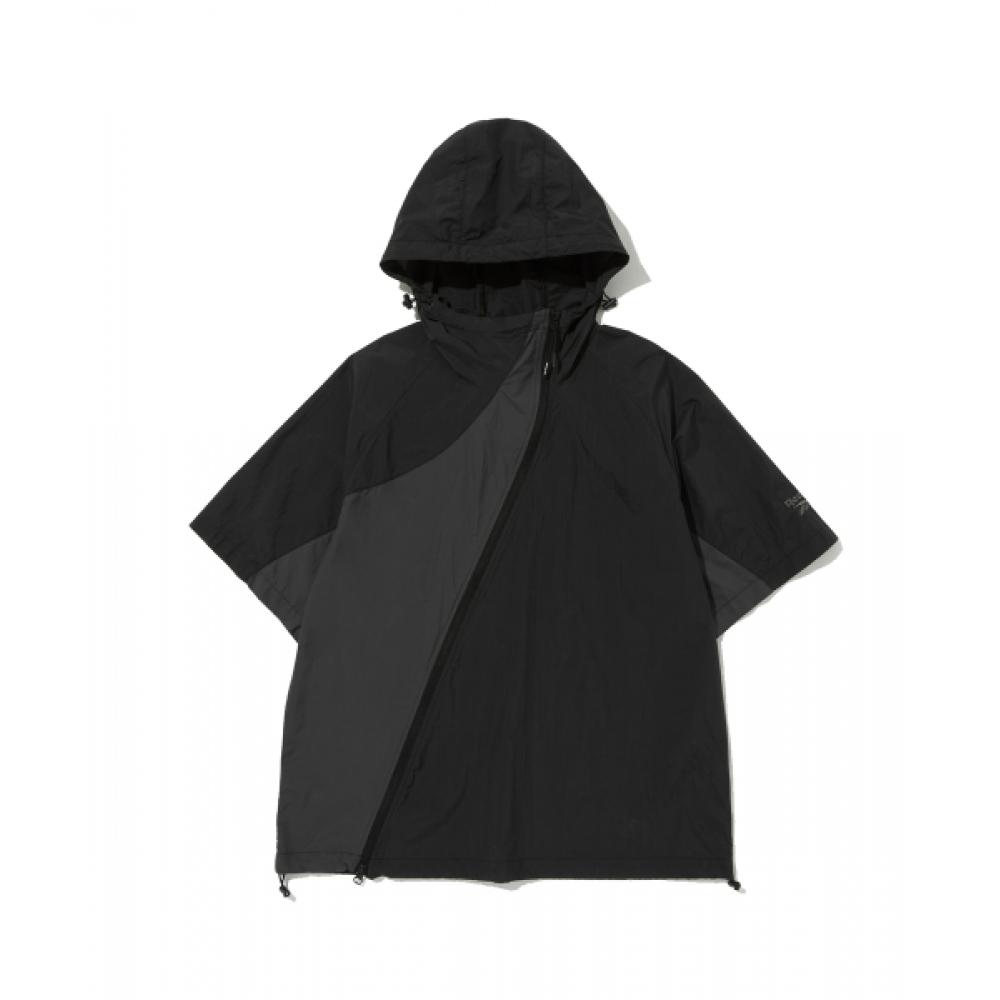 

Толстовка с короткими рукавами REEBOK Hidden Ventyl, черный анорак M