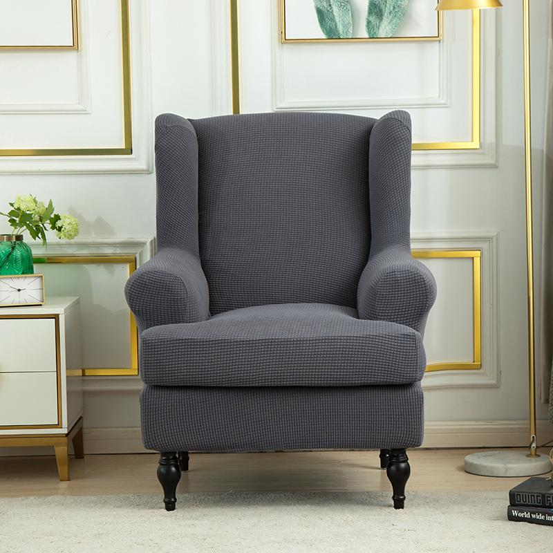 Skråarm Kongerygg Stoltrekk Elastisk lenestol Wingback Wing Sofa Ryggstol Tiger Krakktrekk Stretch Protector