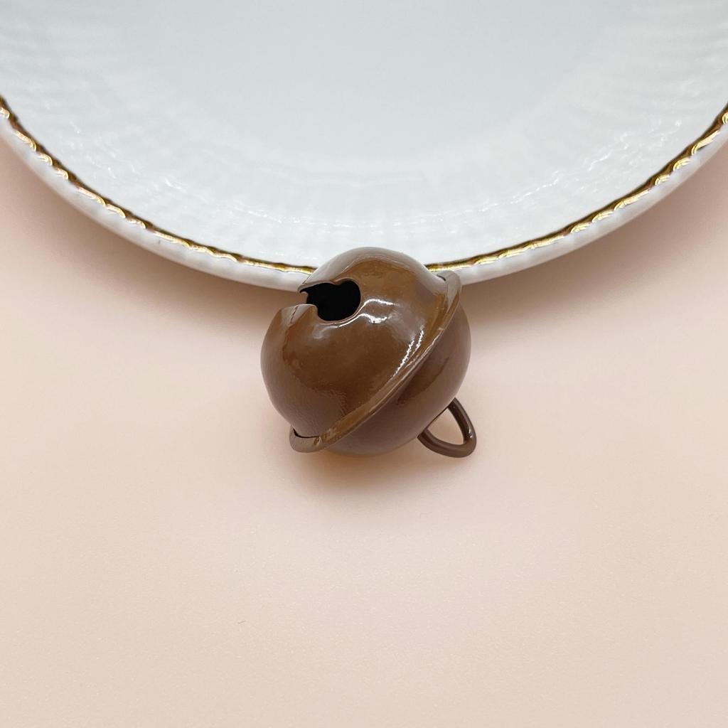 22mm Candy Color Bells for DIY Jewelry & Keyring Gifts - Metal Baked Paint Christmas Accessories