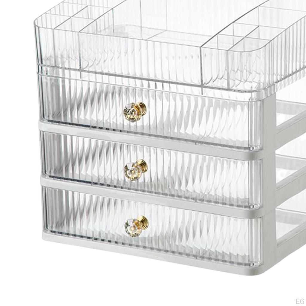 Kosmetikbox Tragbarer Hautpflegehalter Kosmetik-Display-Case Aufbewahrung für Schminktisch