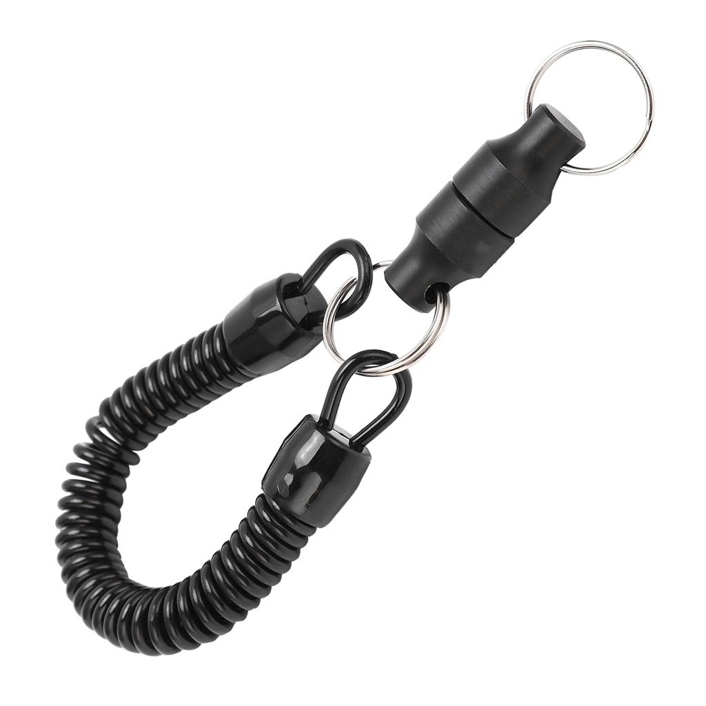 Magnet Clip Metal Fishing Net Magnetic Release Holder Retractor Hanging Buckle with Lanyard