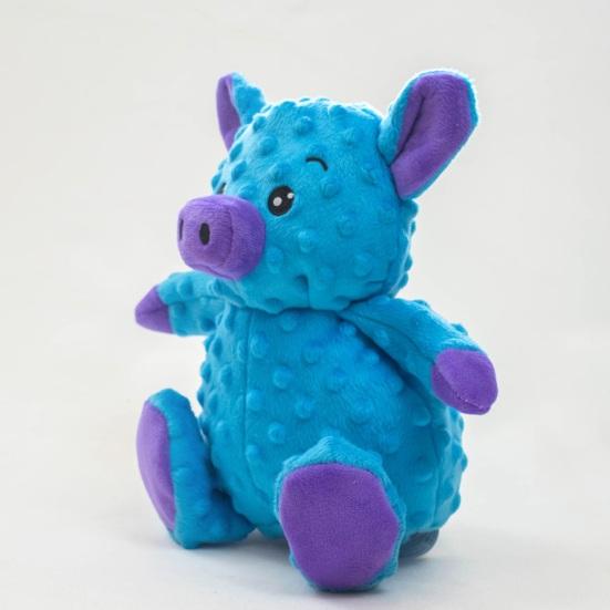 Pet Toy Bite-Resistant Plush Foam Pig Shape Chew Toy Relieves Anxiety Boredom Pet Teeth Cleaning Grinding Toy