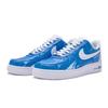 Nike Air Force 1 811 Manufacturing, Ryukou Storm, Special Shoe Box Low top Skateboard Shoes Women's White Blue DD8959-100(Team80-S-BOX)