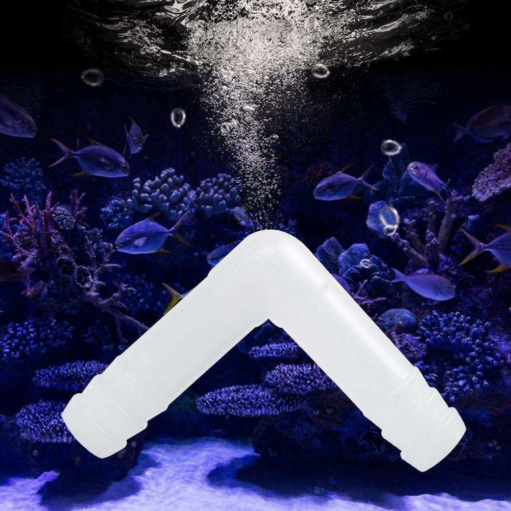 10PCS Lot ABS Aquarium Air Tube Bend Head Connector Air Flow Control Valve Fish Tank Oxygen Pump Accessories