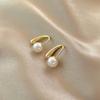 Women's Fashionable Pearl Stud Earrings - Simple, Trendy, and Elegant Luxury Design