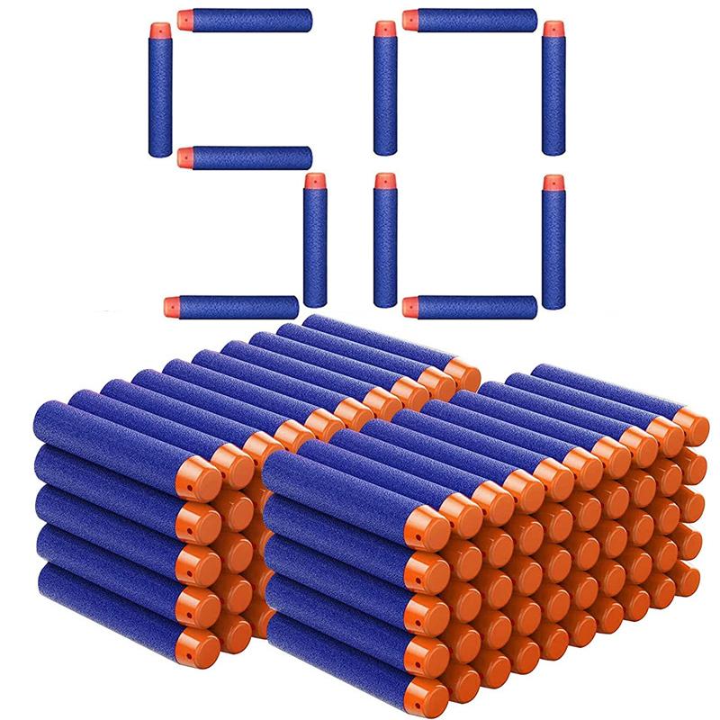 

FRENSIT 1000-50 шт. Синие Пули с одним отверстием для бластеров Nerf N-Strike Elite, 7,2 см