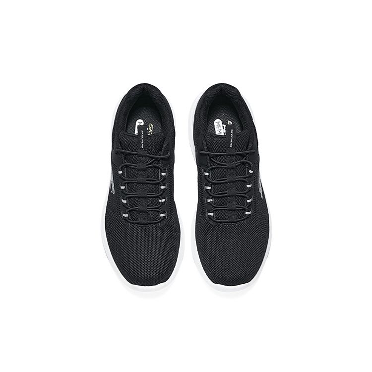 Skechers Versatile Breathable Lace-Up Casual Sports Shoes Men Sneakers Black 232673-BLK