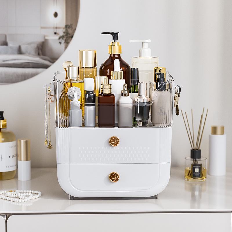 Custom Luxury Transparent Skincare Organizer Box – Large Capacity, Dustproof Design