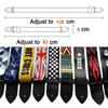 Colorful Print Guitar Strap Vintage Ethnic Style Adjustable Strap for Folk Electric Guitar Bass Ukulele Guitar Accessories