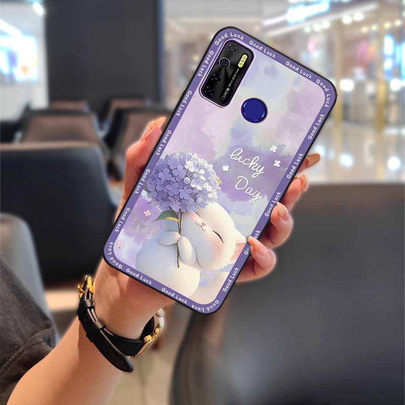 Durable Phone Pouch Phone Case For Tecno Camon15/15Air/16S/KD7H/CD6/CD7/Spark5/5Pro Anti-knock Graffiti Cartoon Silicone
