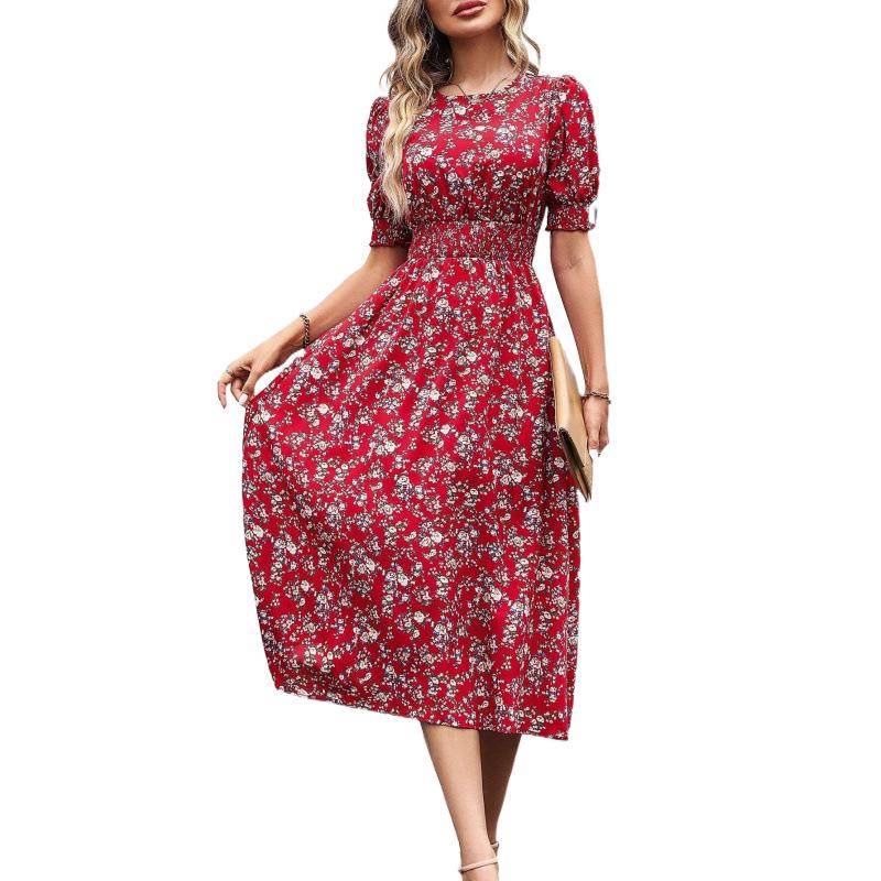2025 Floral Vacation Dress: New Spring/Summer, European & American Style