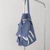 Minmin Two-way Eco Bag Check Blue Eco Bag, Crossbody Bag