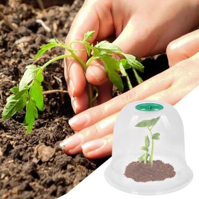 Yousheng Plant Cloche Reusable Propagation Cover Transparent Garden Bell Plant Hat for Plant Frost Protection Snail Protection