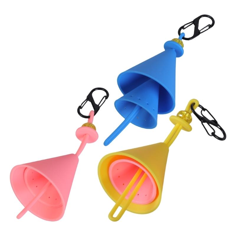 Silicone Organizers Jigging Hook Holder Fishing Gear Accessories Sequins Baits Organizers with 14 Hole Baits Container