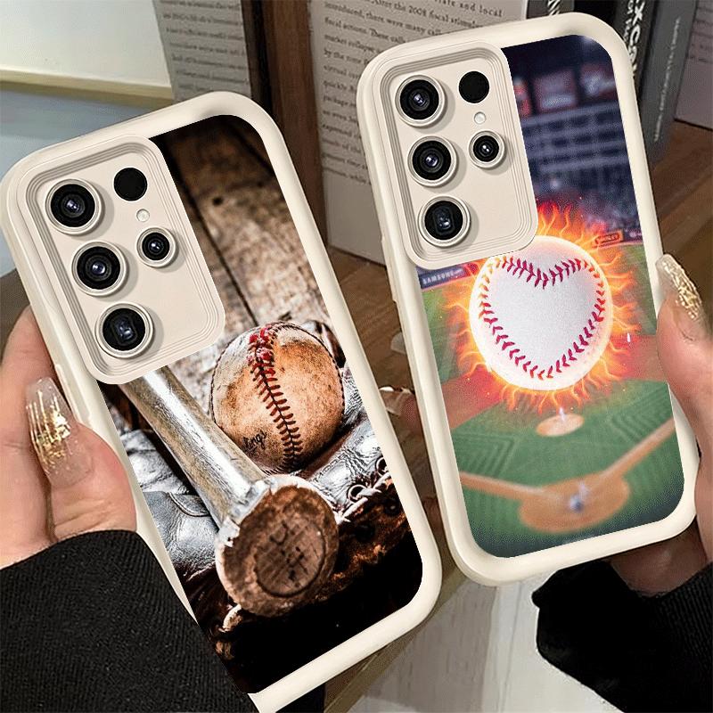 Phone Case for Samsung Galaxy S26 S25 Ultra S24 FE Baseball Sport Shell S23 Plus S22 + S21 S20 5G Soft Silicone Funda