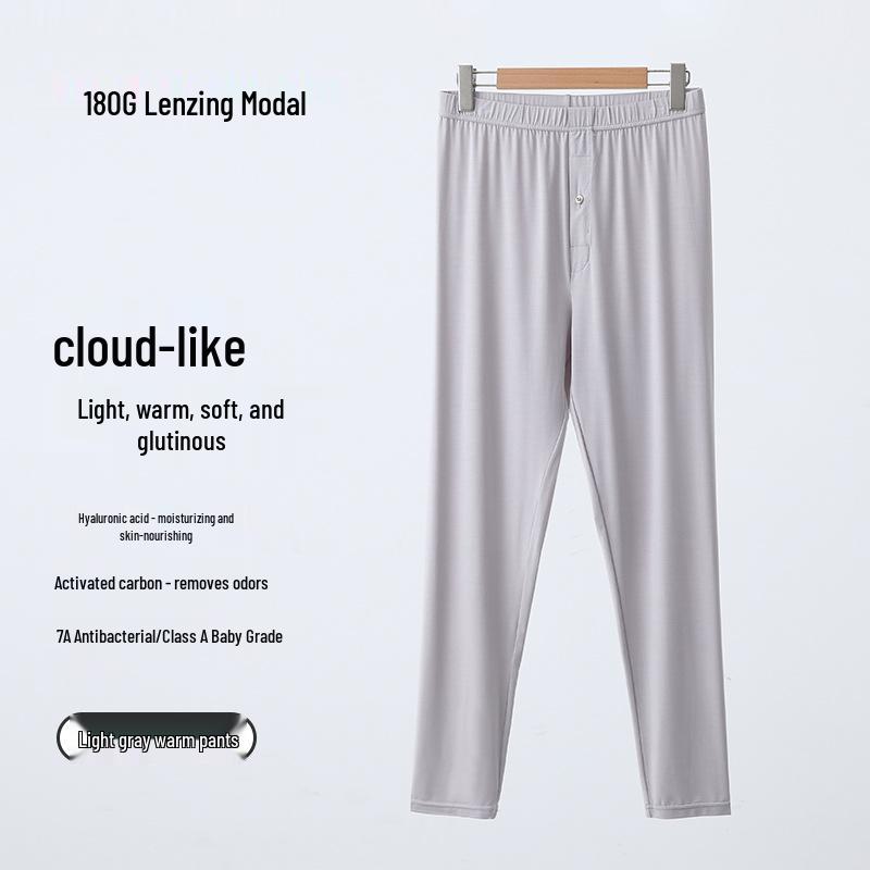 Lenzing Modal Men's Autumn Base Layer Set - Slim Fit Long Sleeve & Pants