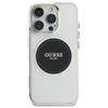 Guess IML Metal Colored Circle Classic Logo MagSafe case for iPhone 16 Pro Max black