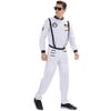 Men's Astronaut Costume Spaceman Suit Jumpsuit Halloween Adult Costumes for Men Funny Cosplay Party