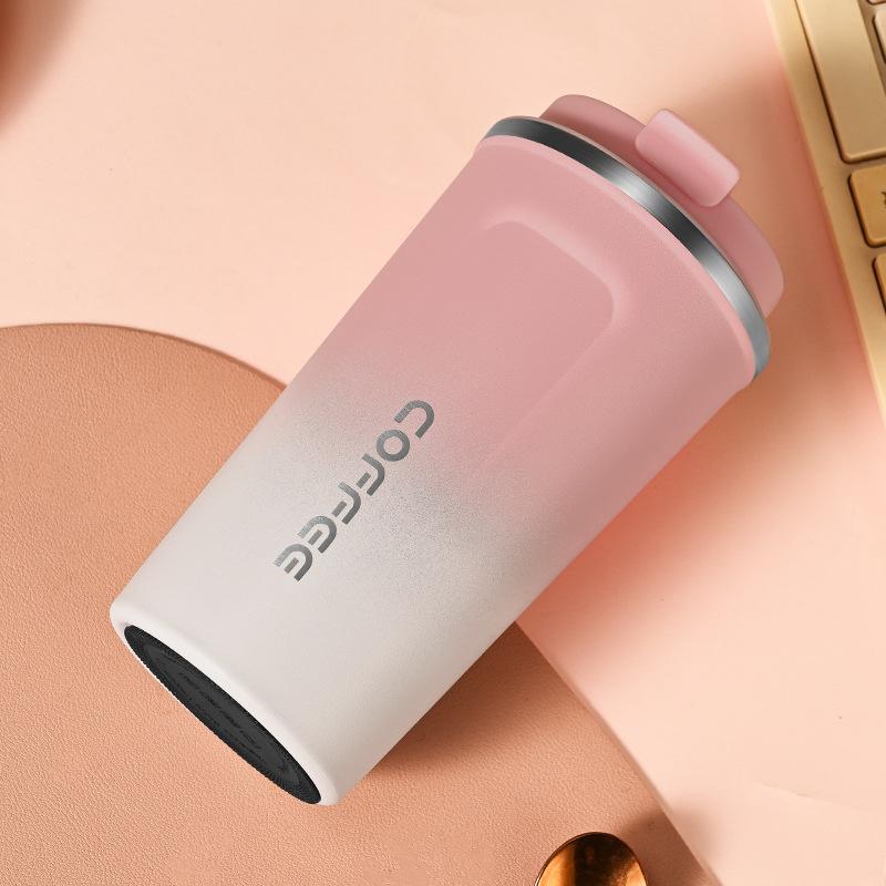 The Second Generation Coffee Cup Pro304 Stainless Steel Vacuum Two-Color Spray Thermos Cup Car Accompanying Cup