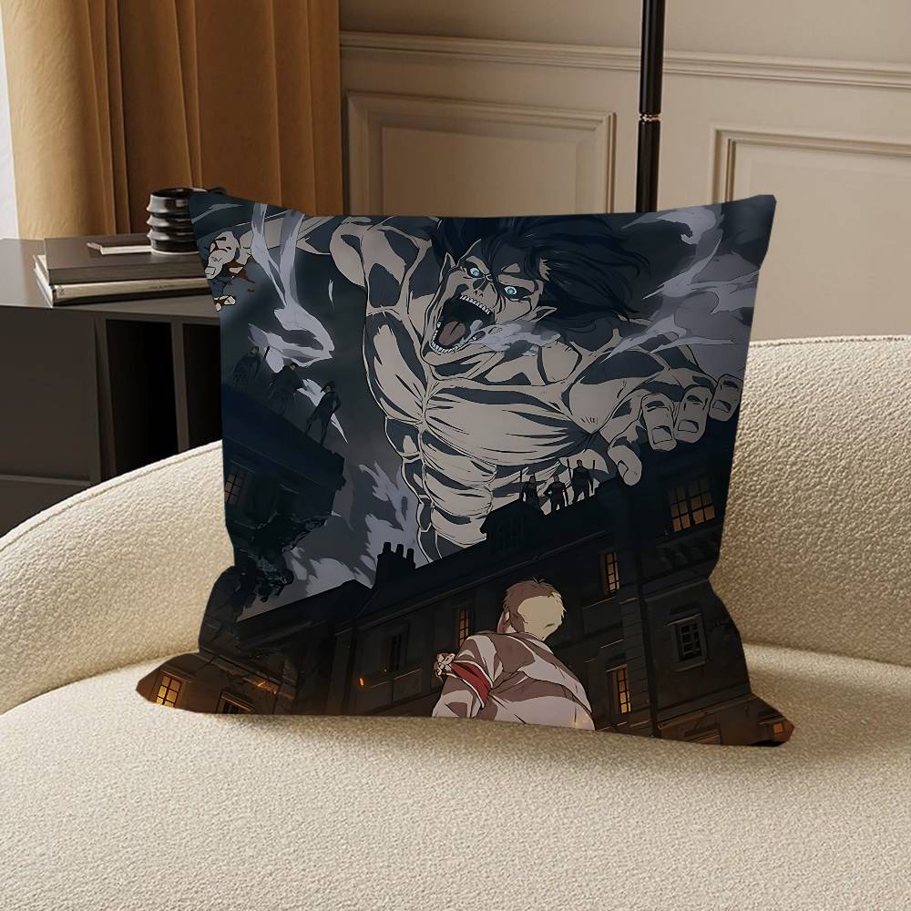 Anime A-attack On Titan Stitch Lucky Dragon Pillow Cover Sofa Cushion Cover Home Room Decoration Children Gift
