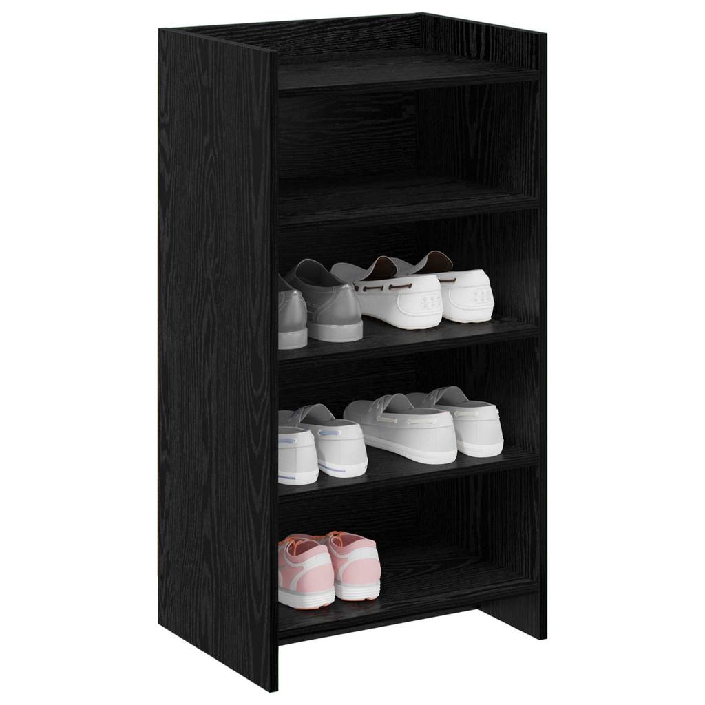 Shoe Cabinet Black Oak 48 x 36 x 92 cm Particleboard