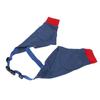 Dog Front Leg Braces Soft Padded Elastic Breathable Joint Protection Dog Recovery Sleeve Red Blue L