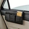 Automotive Window Storage Bag Strong PU Leather With Different Sections Holds 1.5kg Simple To Install No Tools Needed