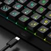 PC-Tastatur Kabelgebunden Mechanisch Gaming RGB-Licht Design 61 Tasten Kompakt Leicht Computer Büro