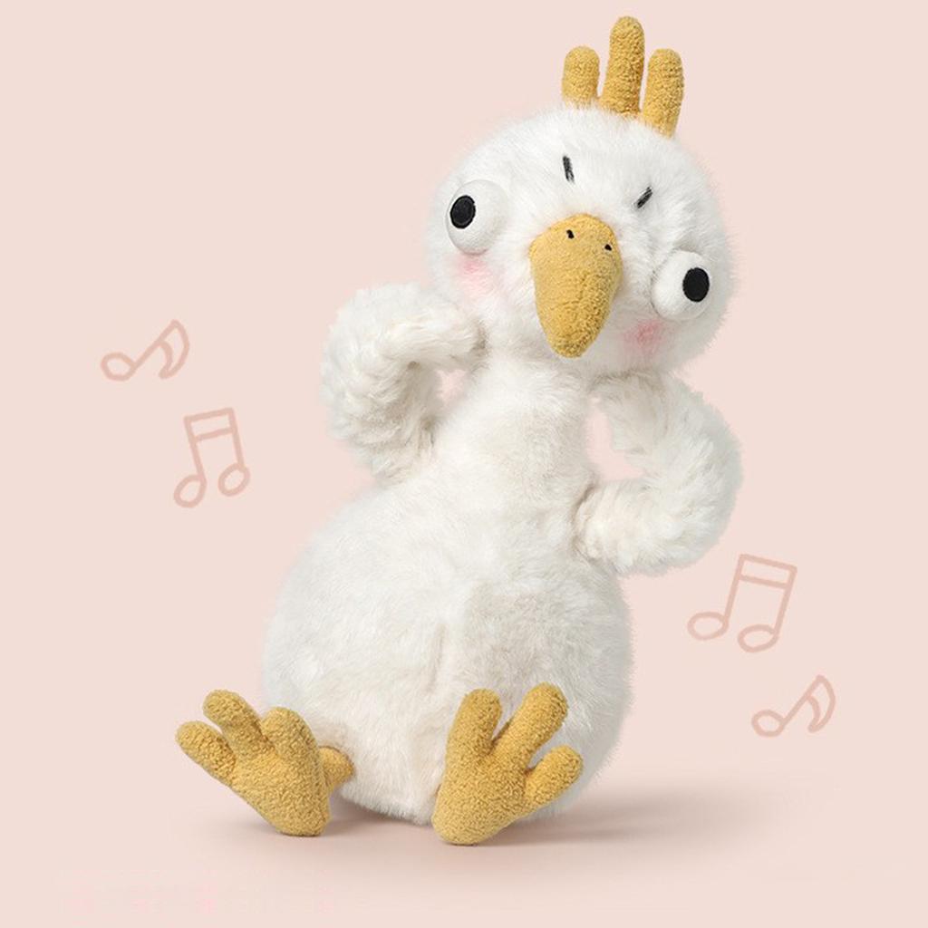 Plush Bird Stuffed Animal Soft Sitting Goose Toy Approximately 28CM Height Lightweight Fabric Construction Safe for Children and Collectors