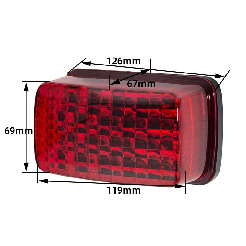 LED Tail Light for Yamaha: ATV, Quad, UTV, Grizzly, Viking 700, Rhino 660