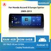 For Honda  Accord CU2 Accord 8 Europe Spirior 2009-2013 Android 15 8 Core 12.3inch  Car Multimedia Player Stereo Receiver Radio