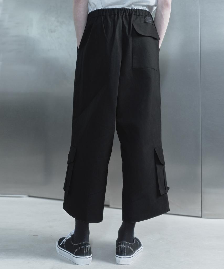 Kilyu Cargo Long Bermuda Pants_Black