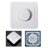 1pc Dimmer Switch LED Dimmer Drehdimmer Schalter ABS 230V 4 Bis 300W For Flush-Mounted Dimmable Lamps 81x81mm Switch Parts