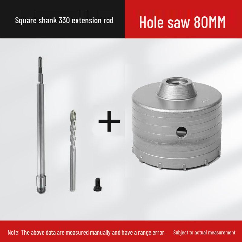 Electric Impact Drill Bit for Cement and Brick Walls - Dry Drilling Opener for Air Conditioner and Water Pipe Installations