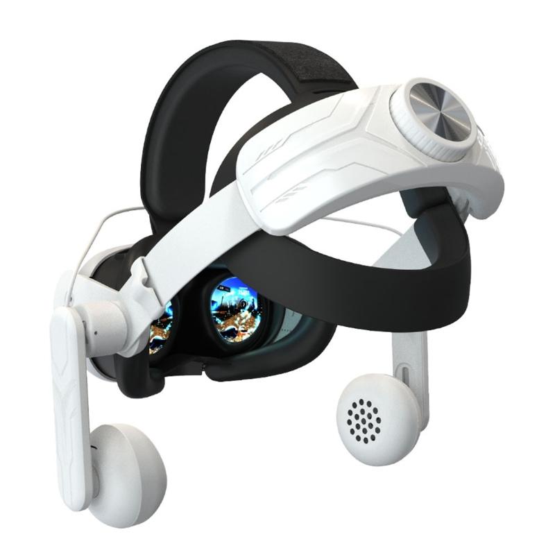 Head Strap for Quest3 VR with Headphones Adjustable Headstrap with Enhanced Comfort Support,Easy to install