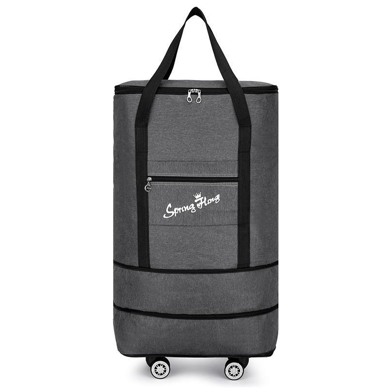 Universal Wheel Luggage Bag Can Carry a Travel Bag with Large capacity and Double-layer Expansion Storage Folding Hand Luggage Bag