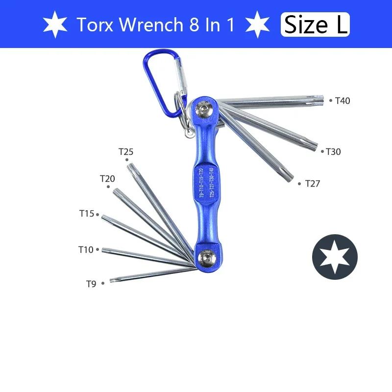 Llave Hexagonal Plegable, Material De CR-V, Llave Plegable Multifuncional Para Ciclismo/trabajo,herramientas Manuales Portátiles
