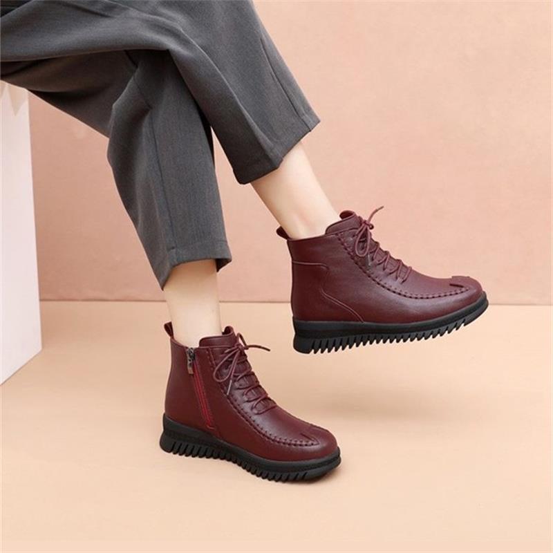 Shoes Winter Warm Velvet Cotton Shoes Flat Non-slip Cotton Shoes Short Boots Winter
