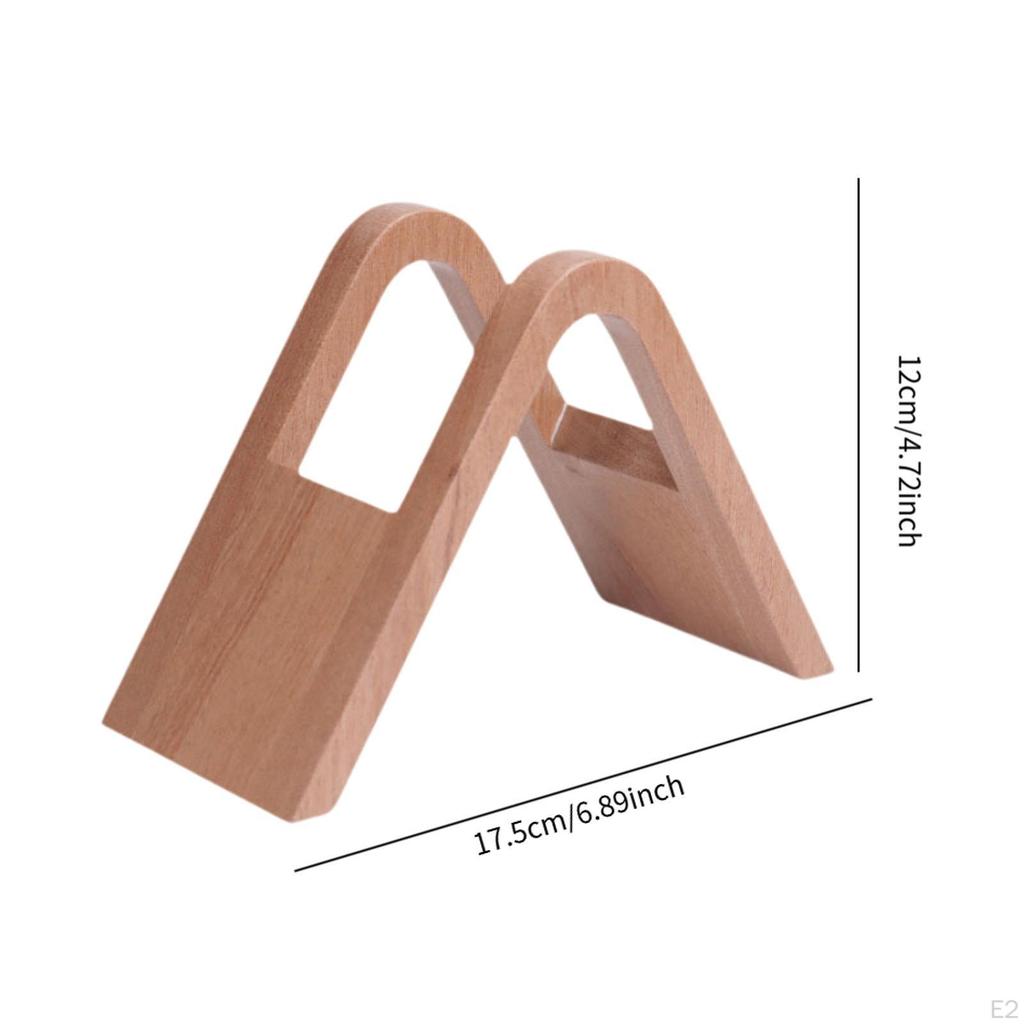 Coffee Paper Holder Accessories, Wooden Gadget Premium Papers Stand, Storage Rack for