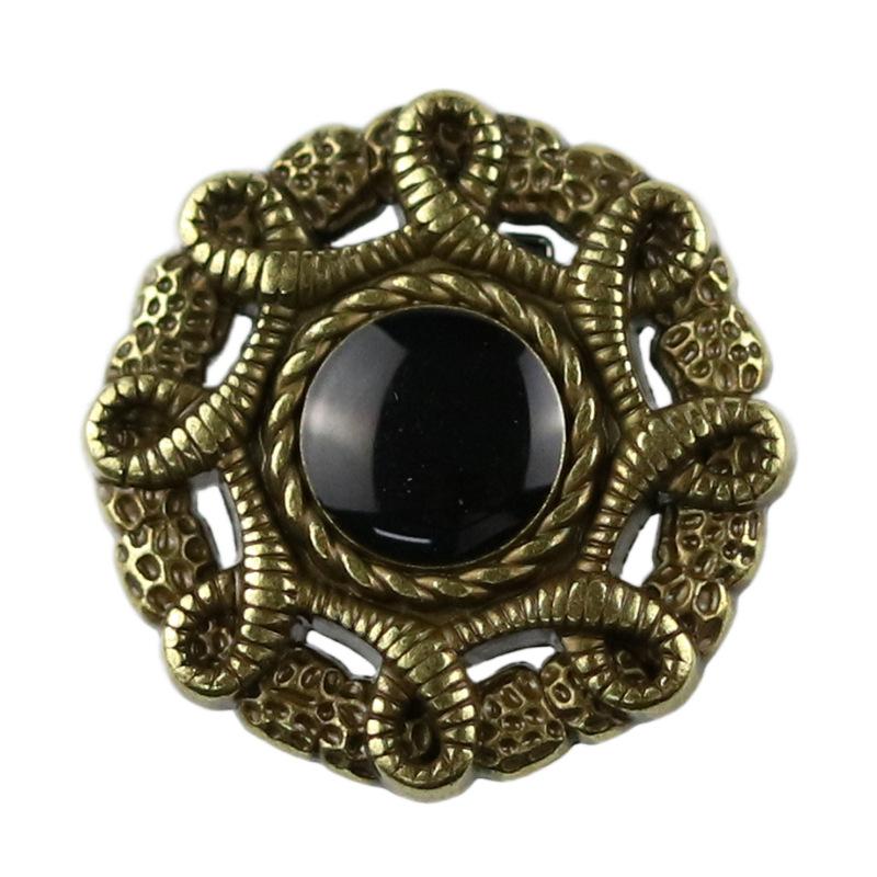 10pcs Beautiful Hollow Flower Shank Buttons High Quality Full Metal Round Buttons Woman Clothes Accessories