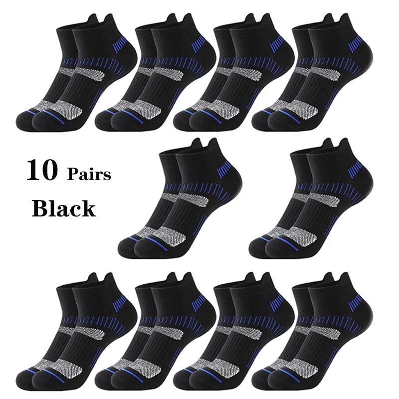 10 Paar Herren Knöchelsocken Baumwolle Hohe Qualität Sportliche Fitness Sport Lauf Socken Atmungsaktiv Bequem Mesh Lässige Kurze Socken