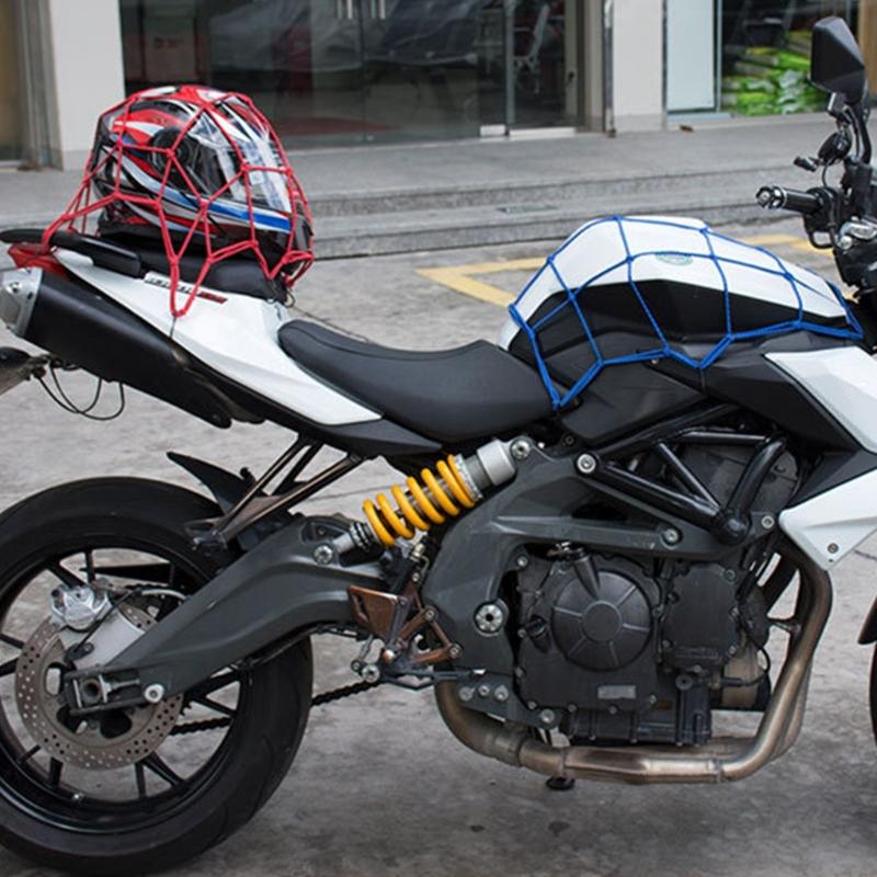 Motorbike Luggage Net Accessory Hook Mesh Cargo Net Bungee Helmet Organizers