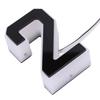 LED House Number Outside Outdoor Water Proof Modern Lighted Plug In Type Address Sign for Residences Stores Black