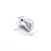 Surgical steel convex cut heart pendant accessory