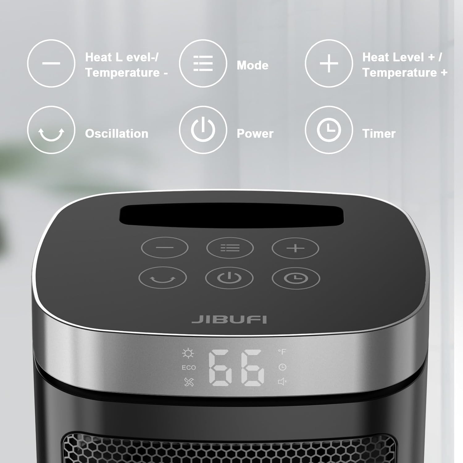 

Portable 1500W PTC Heater with Remote & Timer – 70° Rotate, Fast Safe Heating for Bedroom, Office United States