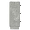Drawer Cabinet Concrete Grey 66 x 34.5 x 90 cm Particleboard