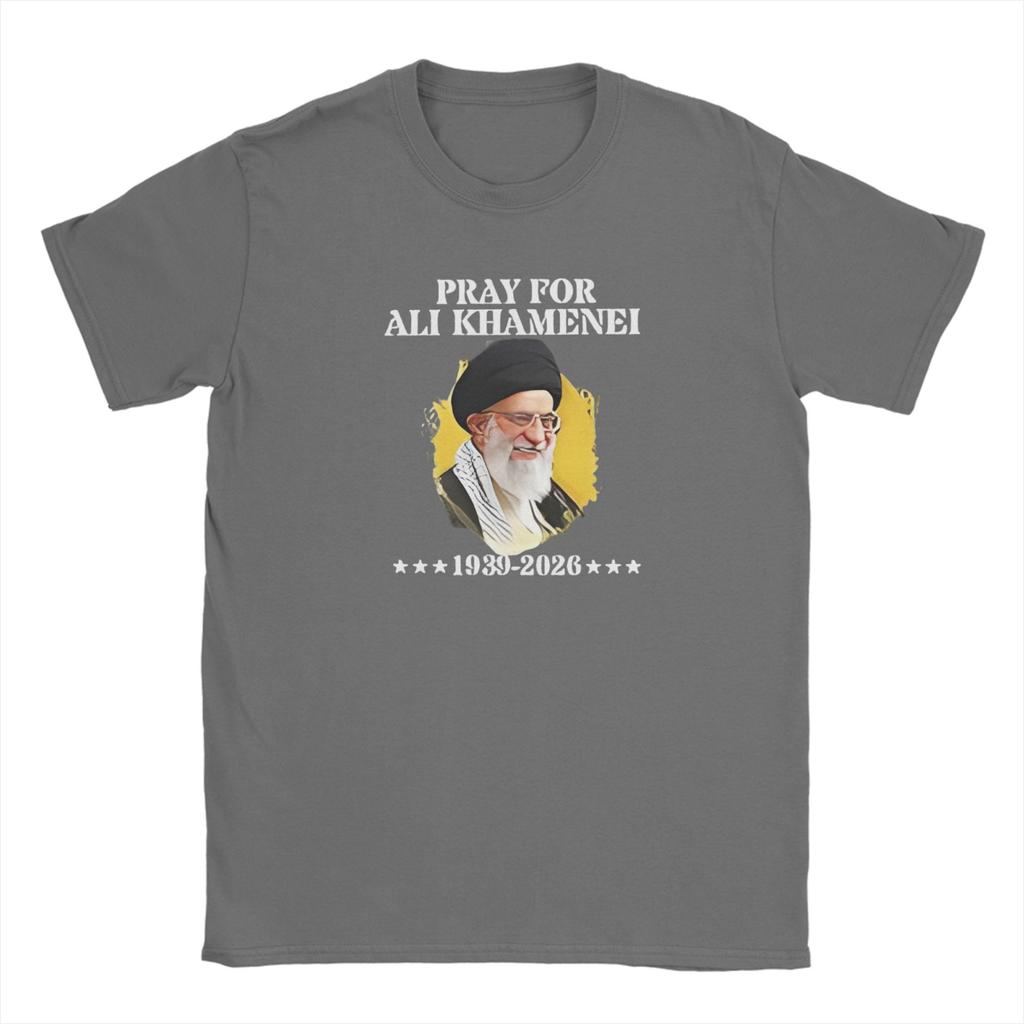 Harajuku T Shirt Beach SSeyyed Ali KKhaUnisexei Novelty T Shirts 100 Cotton Tee Shirt for Unisex Cheap Short Sleeve Clothing
