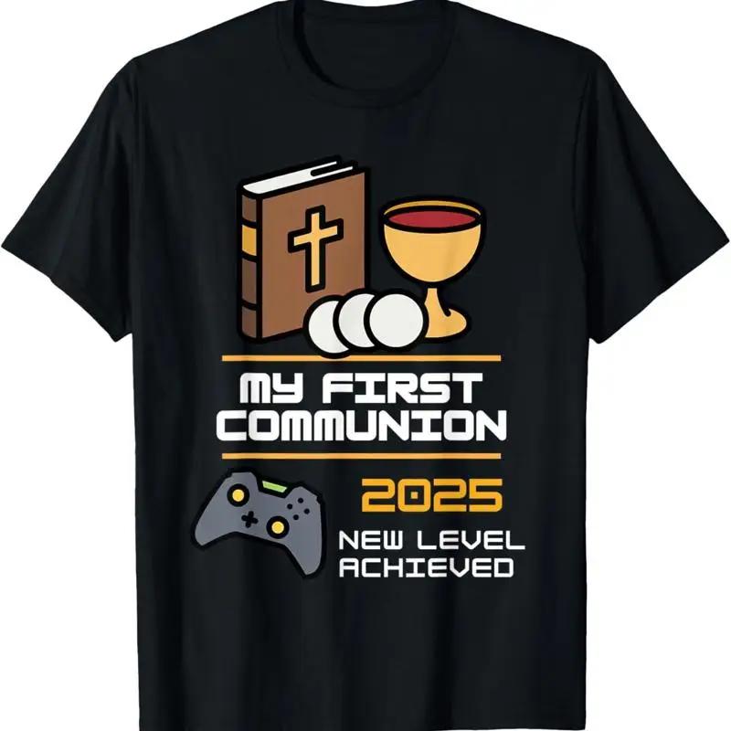 

My First Communion 2025 Gamer Controller Graphic Tee Short Sleeve TShirt S