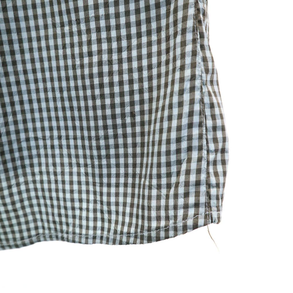 ARMANI COLLEZIONI made in Italy Check Pattern Long sleeve shirt 44 Brown Men's Used