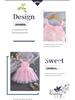Girls' Pink Sequin Flutter Sleeve Mermaid Dress - Summer Party Princess Gown